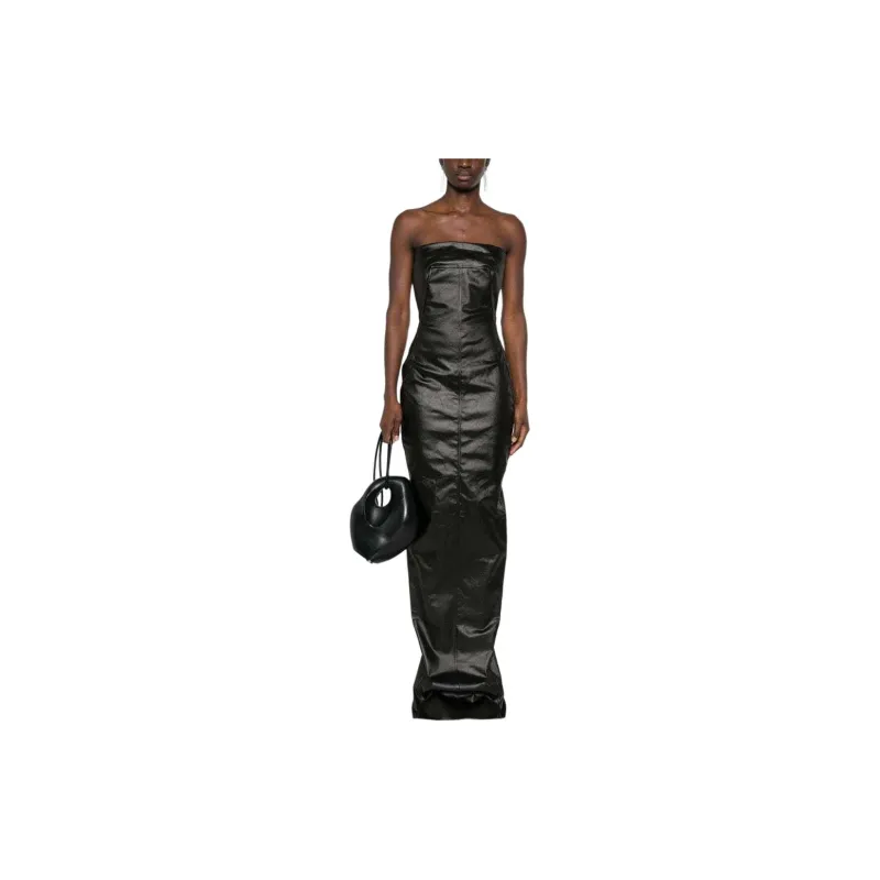RICK OWENS Floor-Length Strapless Bustier Gown-2