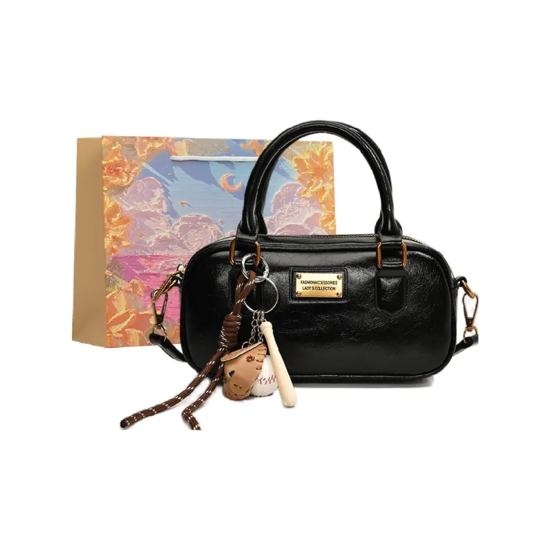 BRINCH Pu One Shoulder Handbags Women's Black/Brown/Coffee/Burgundy-0