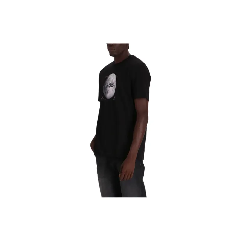 HUGO BOSS Moon print Cotton T shirt-1