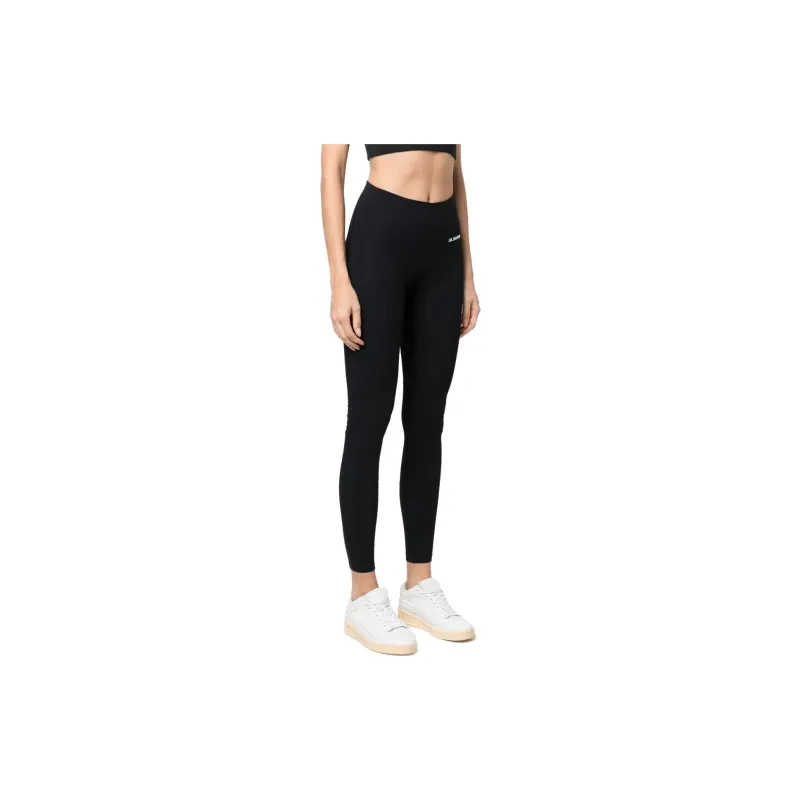 JIL SANDER Woman Nylon Leggings Black-3