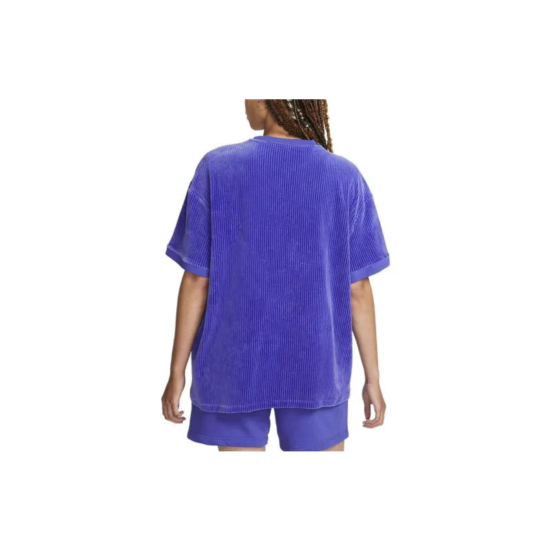 Nike Drop Shoulder Sleeve T Shirt Women's Blue-3