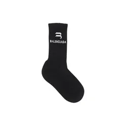 Balenciaga Socks 'Black/White'-4