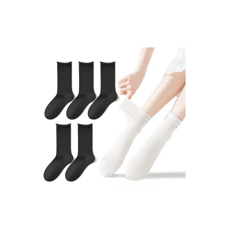 B&C.Room Mid Calf Socks Fall Winter Women's 5 Pack-24