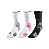 White/Black *1+Black *1+White/Pink *1 [Three Pairs Pack] [High-Cut]