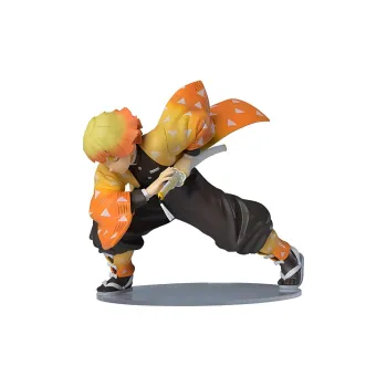 SEGA Demon Slayer Kimetsu No Yaiba Agatsuma Zenitsu Spm Action Figure Black & Orange