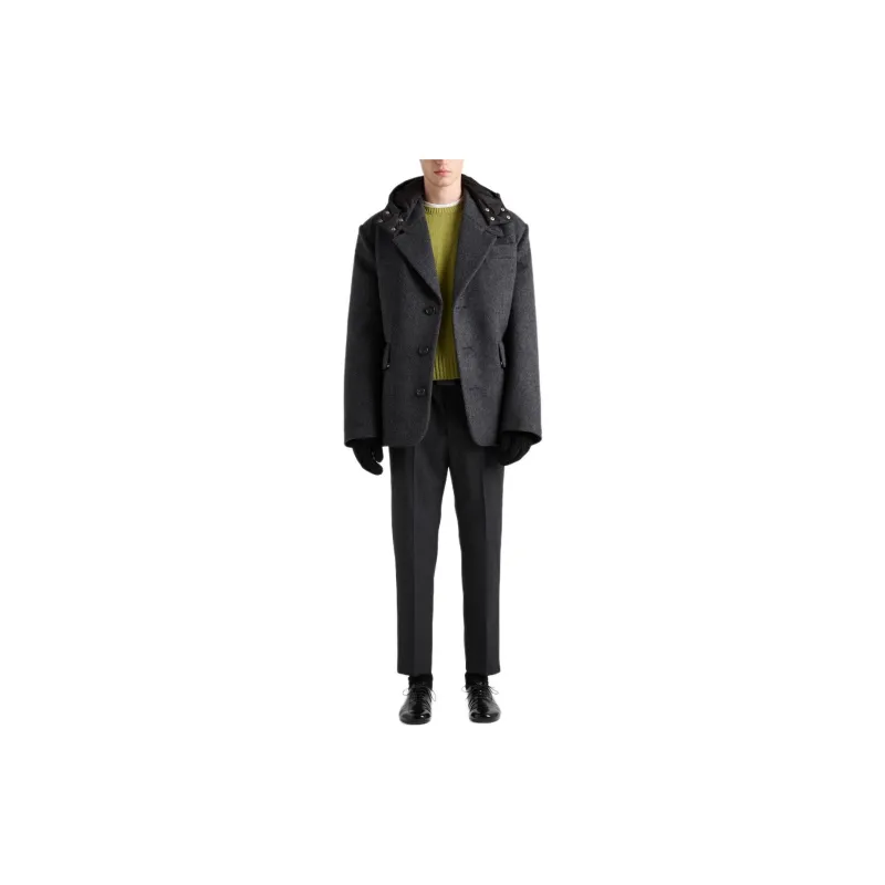 PRADA FW24 Suit Trouser Men's Coal Gray-1