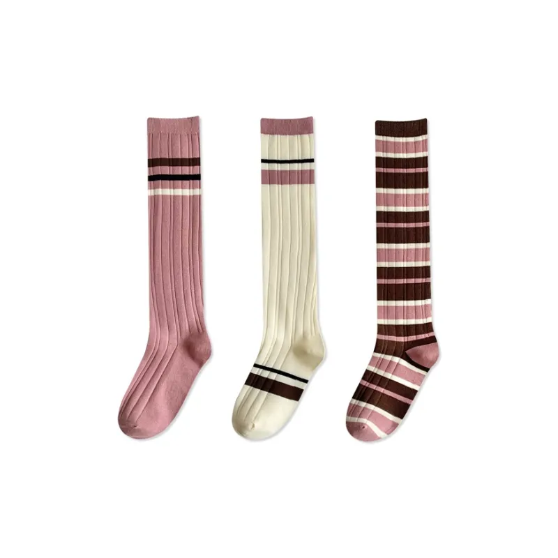 COTTON CHEESE Knee High Socks Women's 3 Pack-2