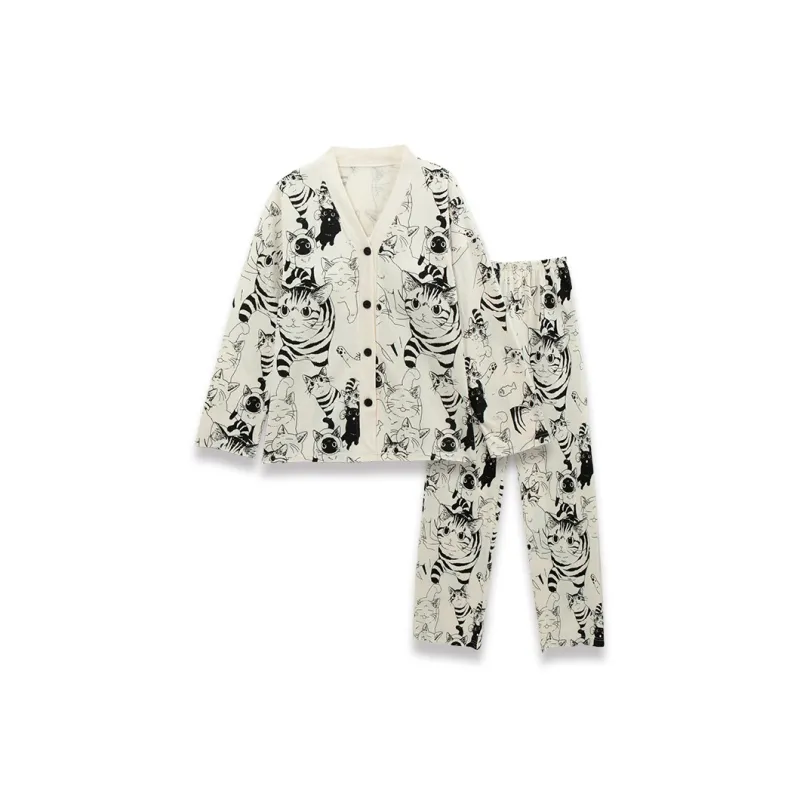 Sleeping Beauty Pajama Set Women's Black-1