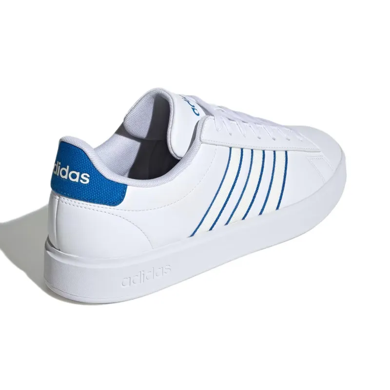 Adidas Grand Court 2.0 Cloud White Off White Bright Royal-3