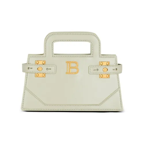 BALMAIN Small B-Buzz Leather Tote Bag