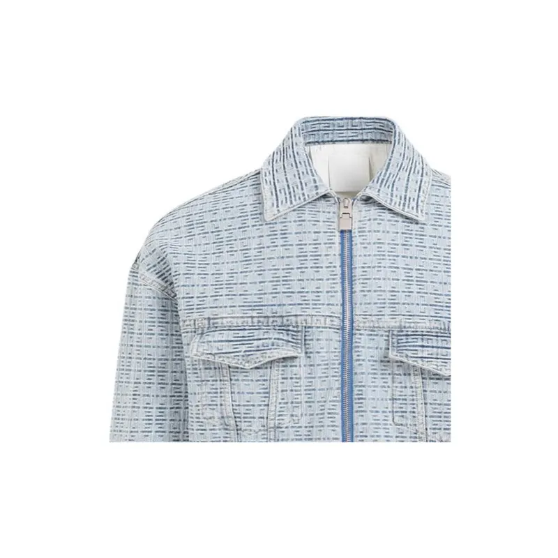 Givenchy 4G Embossed Denim Jacket-7