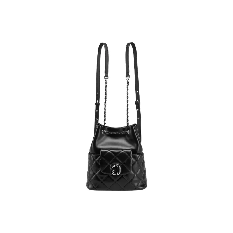 JONBAG Cow Leather Fashion Commute Versatile Backpack Regular Women's Black-1