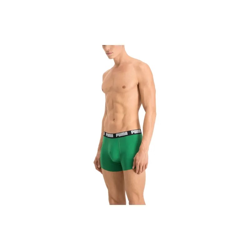 PUMA Basic Men's Boxers 2 Pack Underpants Men's 2 Pack Amazon Green-5