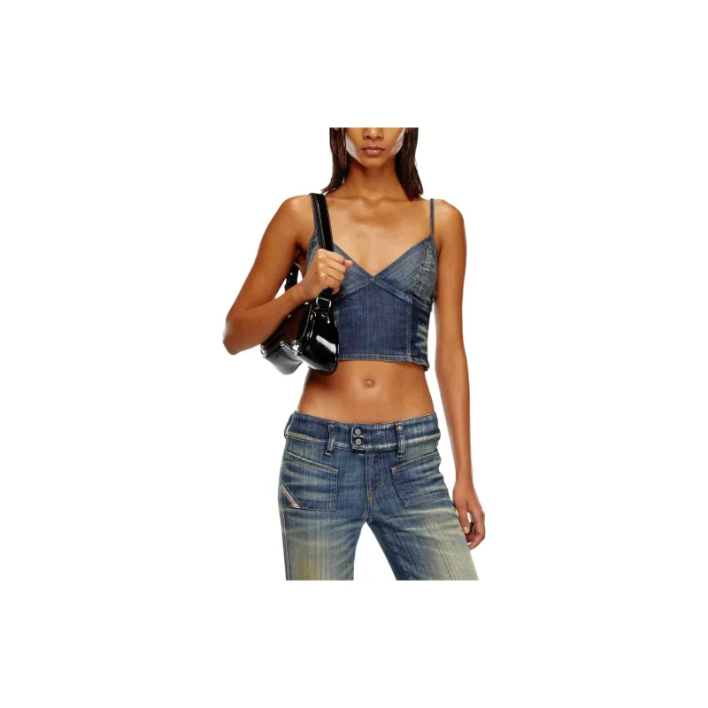 DIESEL De Fulvy Top D Tank Top Denim-1