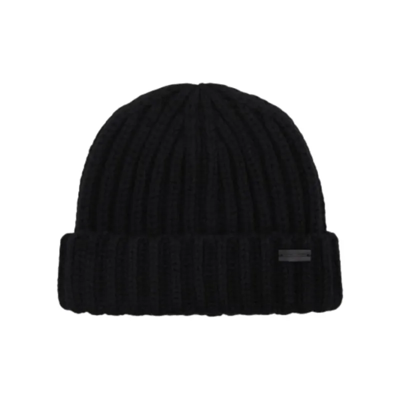 SAINT LAURENT Logo Patch Beanie-0