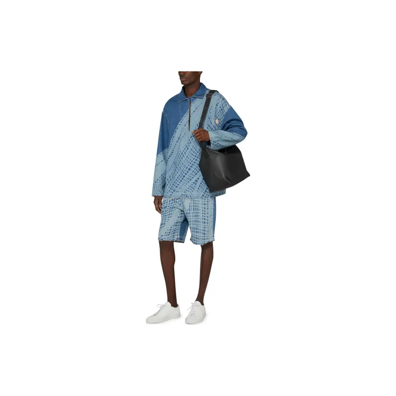 LOEWE SS24 Denim Shorts Men's Light Blue-2