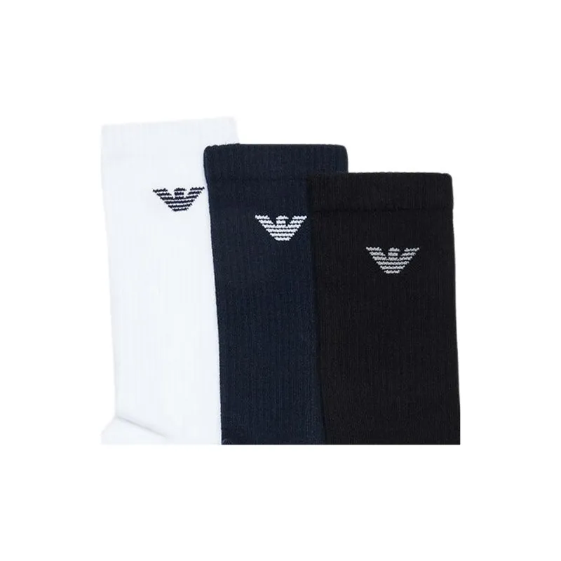 EMPORIO ARMANI SS23 Knee High Socks Men's 3 Pack-6