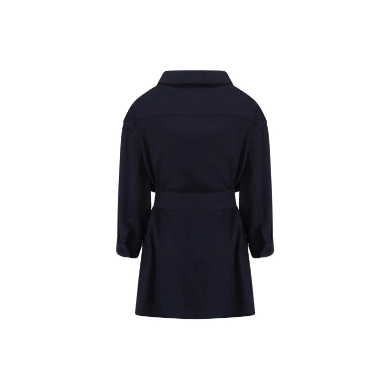 GIORGIO ARMANI Coats Women's Marine Blue-1