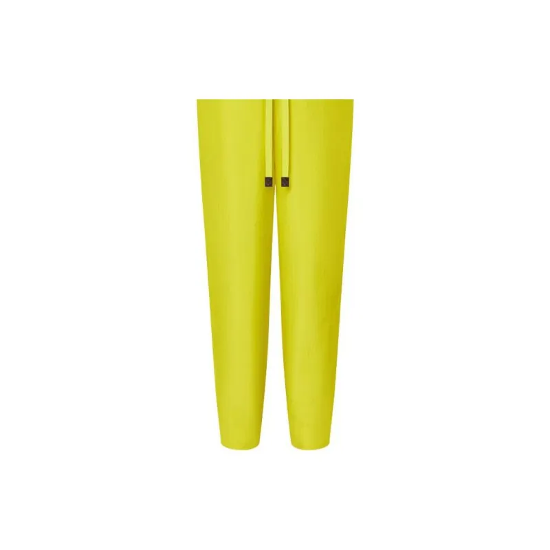 LOUIS VUITTON Chartreuse Silk Pajama Pants-5