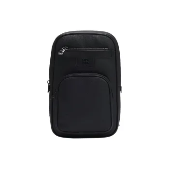HUGO BOSS PU Shoulder Bag Men's Black