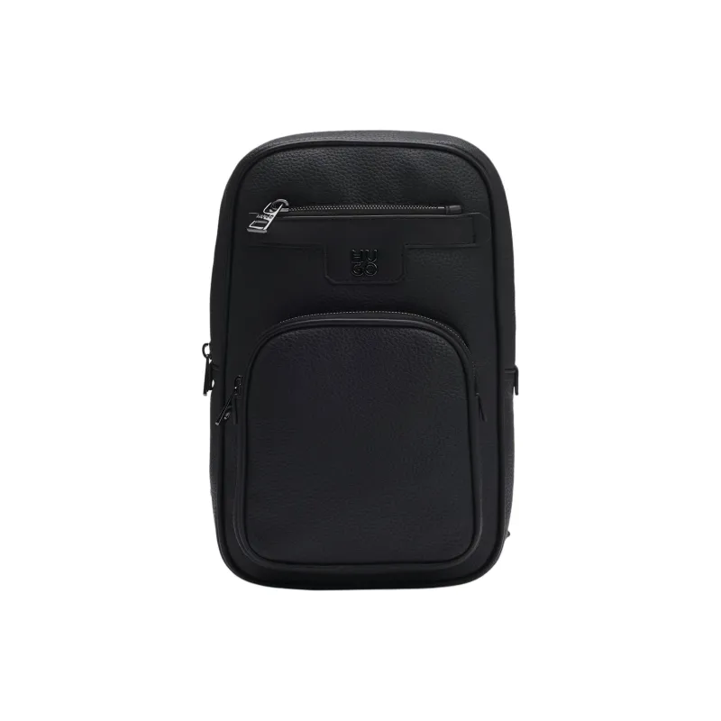 HUGO BOSS PU Shoulder Bag Men's Black-0