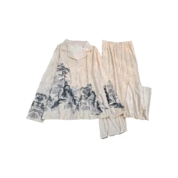 Ta Yan Winter Pajama Set Women's Apricot