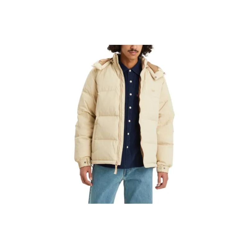 Levi's Rockridge Short Puffer Jacket Jackets Coats Men's Beige-3