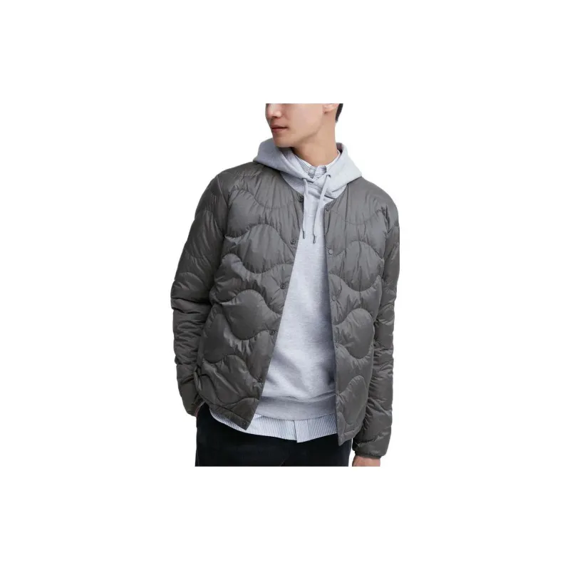 UNIQLO Down Jacket Men's Mist Gray-3