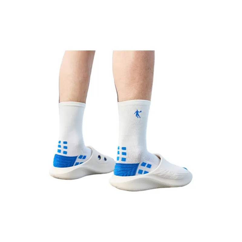 QIAODAN x QIANGFENGCHUIFU,LIANMINGKUAN Knee High Socks Unisex Dazzling Blue-3