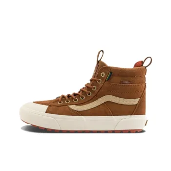 Vans Anti Slip Wear Resistant High Top Hiking Shoes Unisex Brown