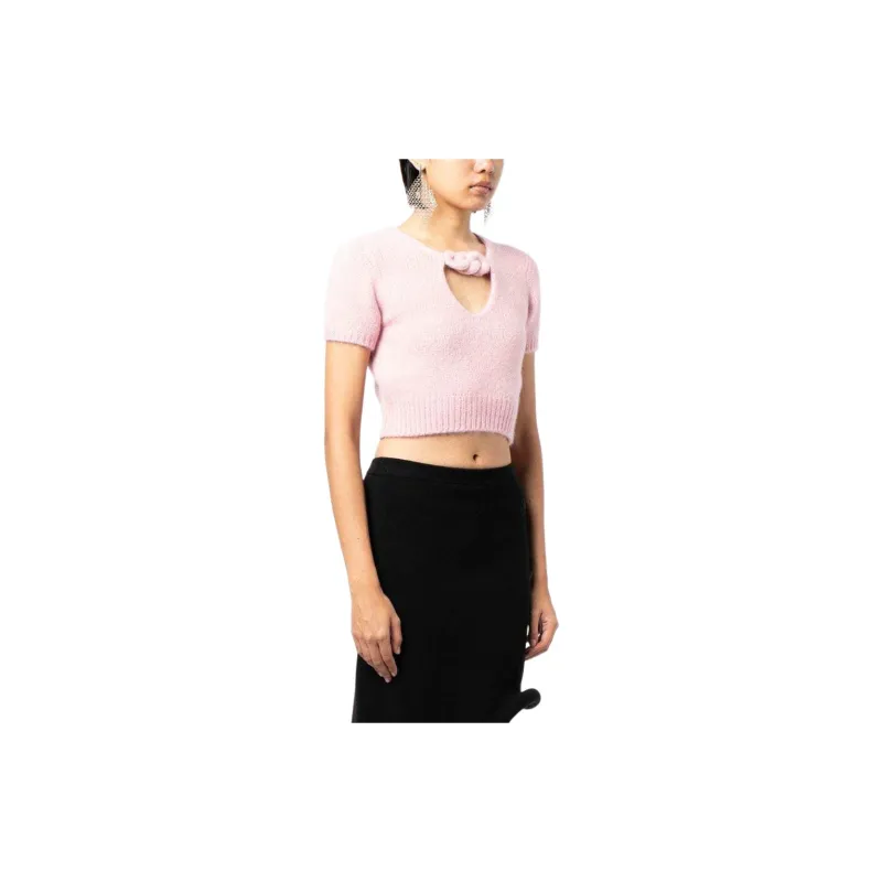 Alexander Wang Chain detail Cropped Knitted Top-2