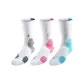 White Black *1+White Pink *1+White Blue *1[3 Pack][Knee-High]