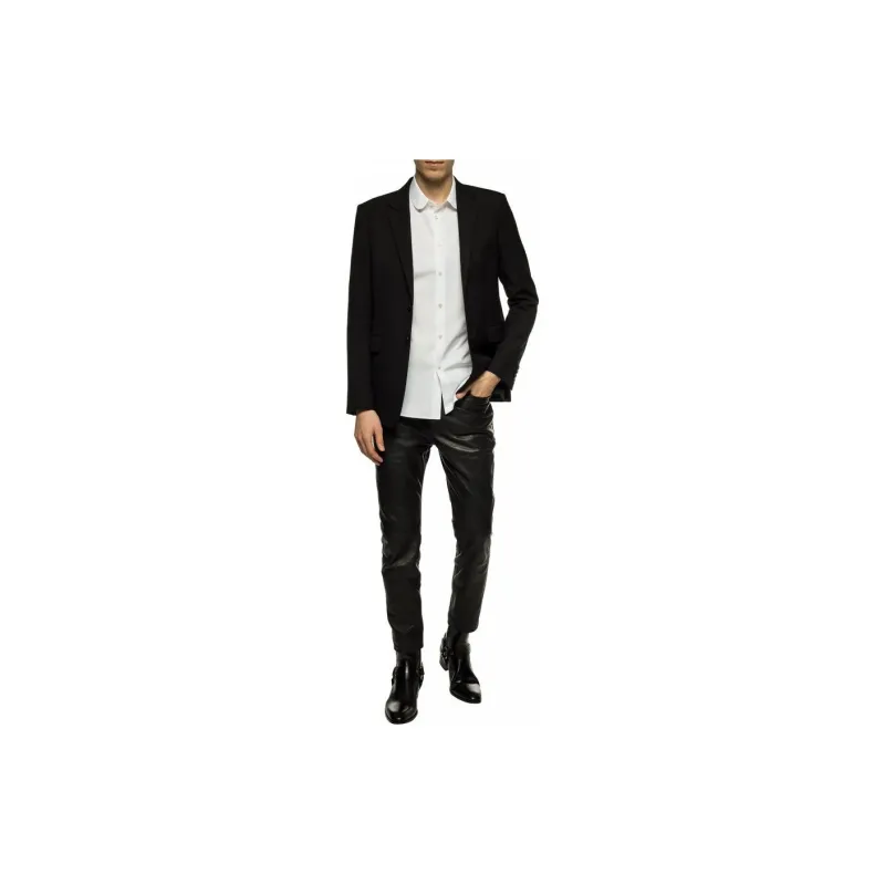 SAINT LAURENT Peter Pan Collar Shirt-5