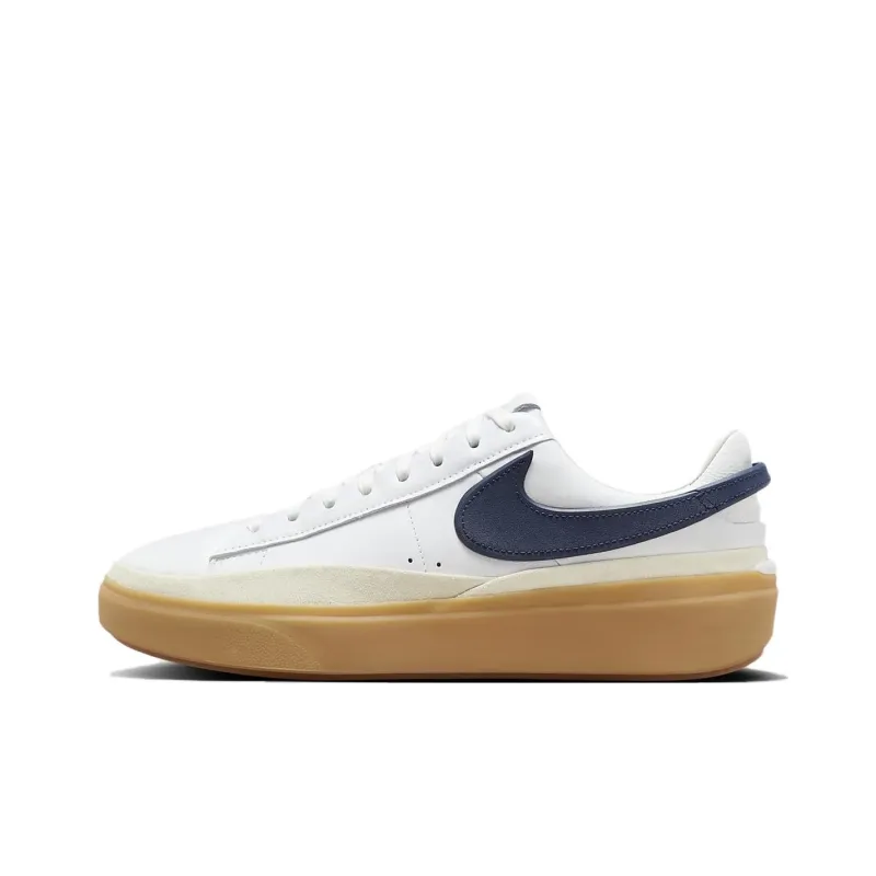Nike Blazer Phantom Low White Summit White Gum Yellow Midnight Navy-0