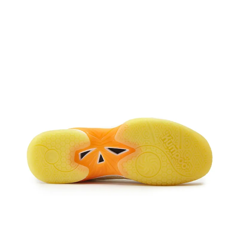 KUMPOO Badminton Shoes Unisex Low Top White/Yellow Color-5
