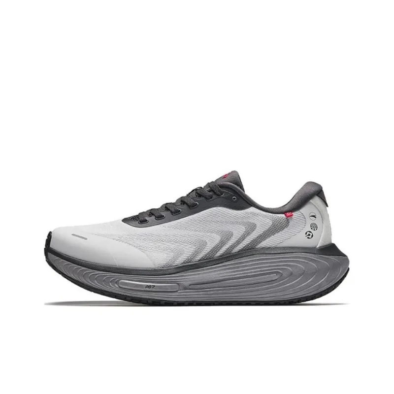 Anta Ark Anti Slip Wear Resistant Low Top Sprint Running Shoes Men's Gray Black-0