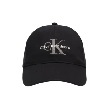 CALVIN KLEIN Cotton Baseball Caps Unisex Black