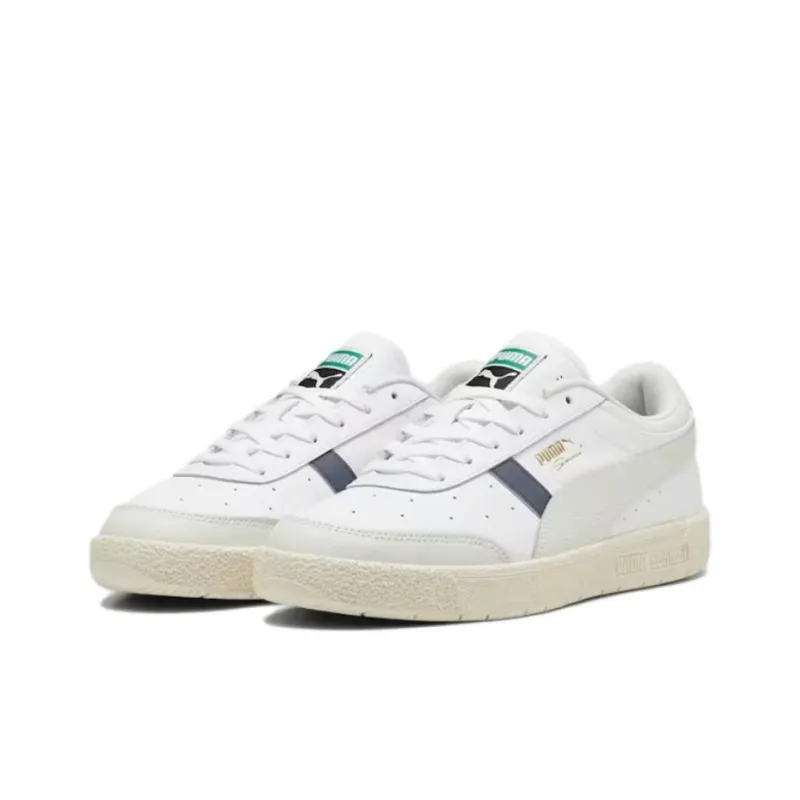 PUMA Anti Slip Wear Resistant Low Top Skateboard Shoes Men's White-2