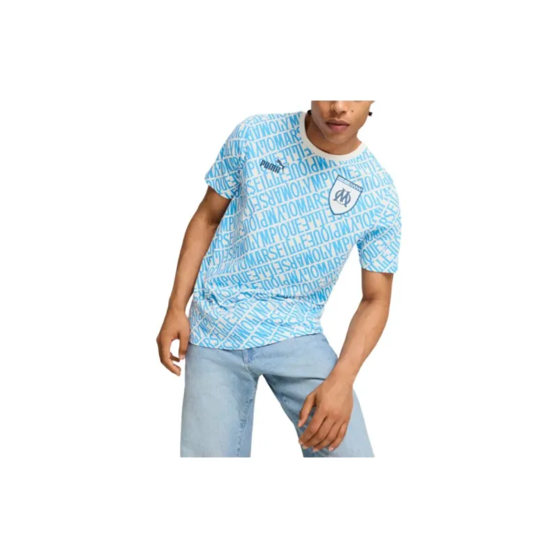 PUMA Olympique De MarseilleFTBLCULTURE SS24 T-Shirt Men's Blue-2