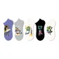 Graffiti No-Show Socks