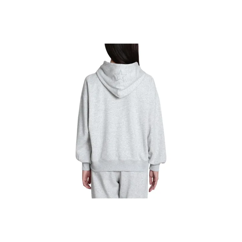 Converse SWEAT HOODIE Sweatshirt Women's Light Heather Gray-3