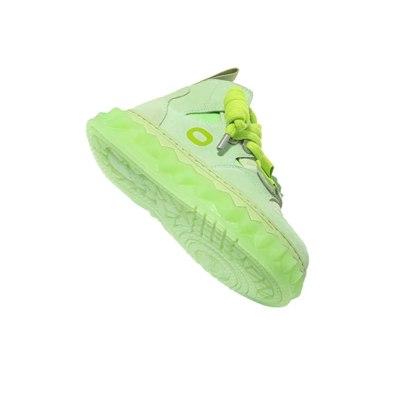 OETZI High Top Skateboard Shoes Unisex Light Green-4