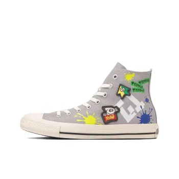 Splatoon3 x Converse All Star Slip Resistant High Top Canvas Shoes Unisex Gray