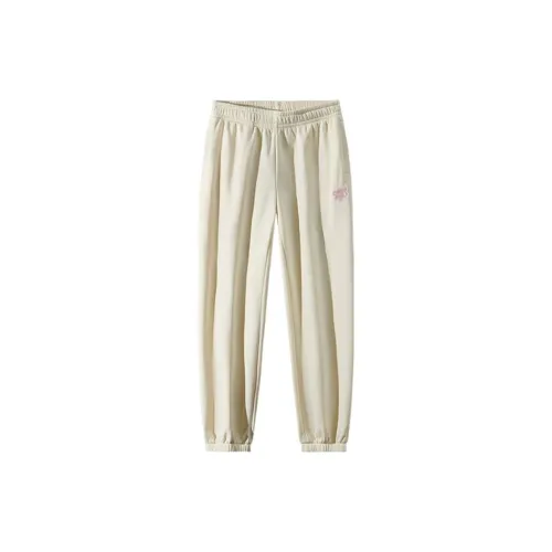 ANTA Life Collection Knitted Sweatpants Women's Vanilla Off White