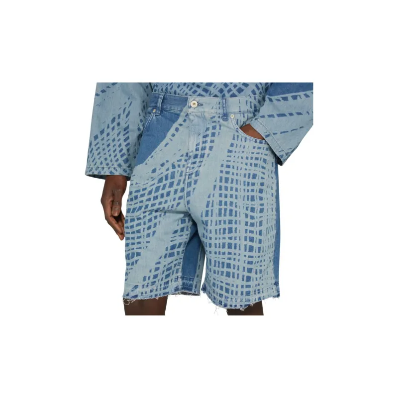 LOEWE SS24 Denim Shorts Men's Light Blue-4