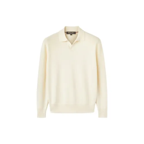 Loro Piana Sweaters Men Creamy Milk Chocolate Color