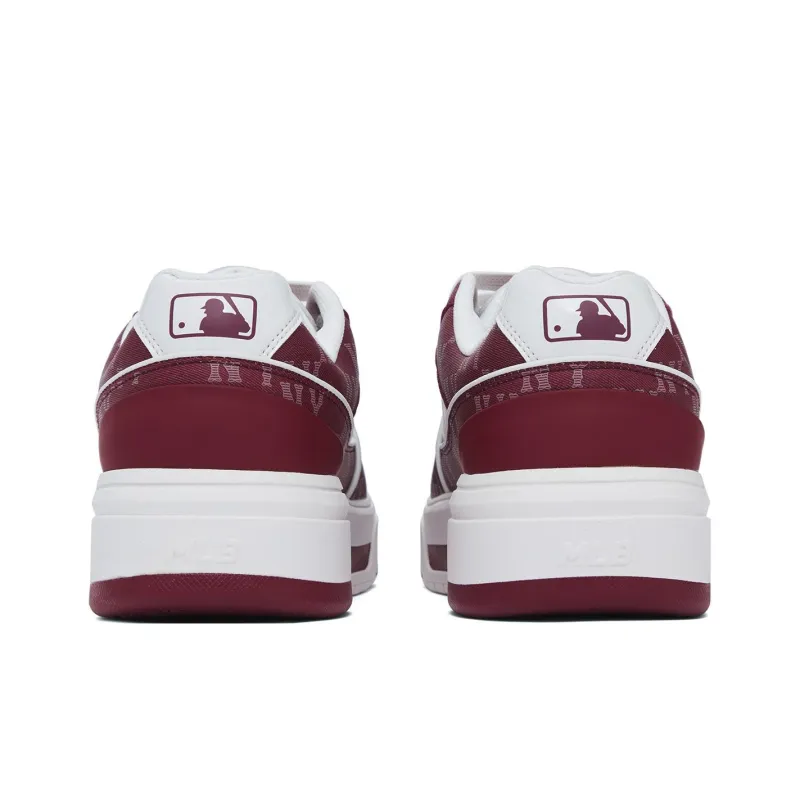 MLB Chunky Liner Anti Slip And Wear Resistant Support Athletic Shoes Unisex Deep Red-4