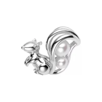 MIKIMOTO Silver Pearl Brooches Women's Silver