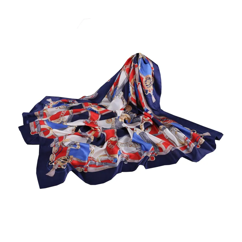 Shanghai Story 100% Mulberry Silk Scarves Women's Blue White, Gift Box Set-36