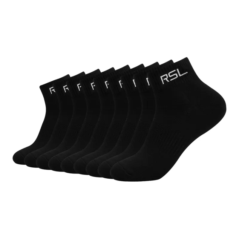 RSL Mid Calf Socks Unisex White/Black-27
